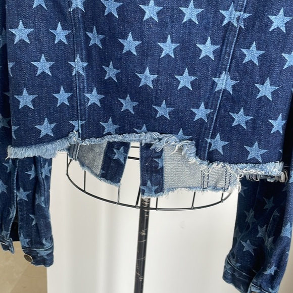 JOCELYN PUFF SHOULDER STAR JEAN JACKET - Picture 7 of 8